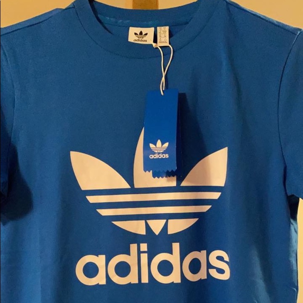 Blue woman’s adidas shirt